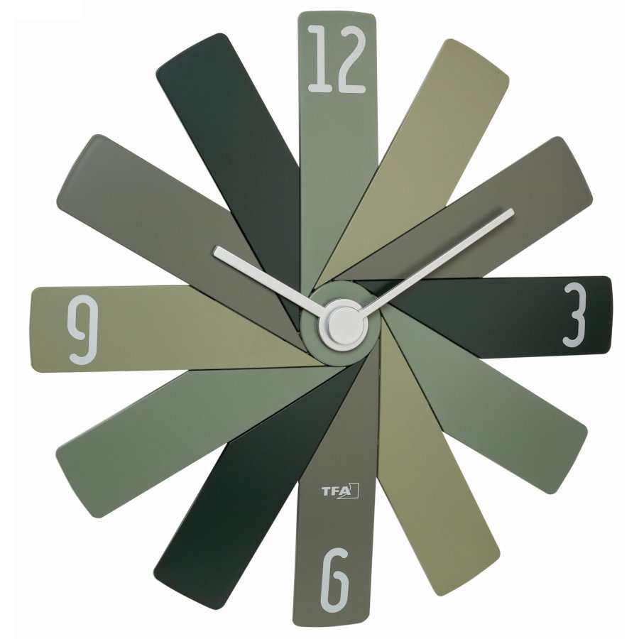 TFA Clock in the box green Wall Clock #2