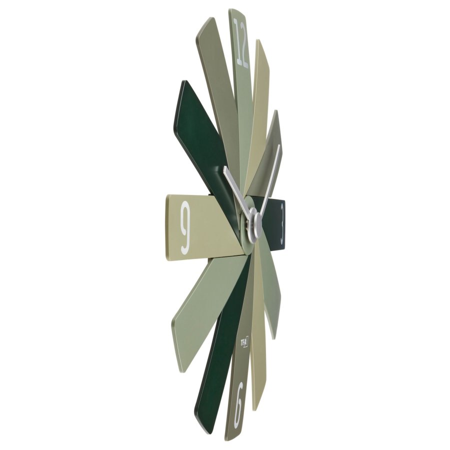 TFA Clock in the box green Wall Clock #3