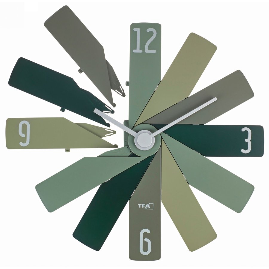 TFA Clock in the box green Wall Clock #5