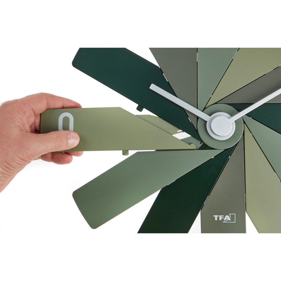 TFA Clock in the box green Wall Clock #6