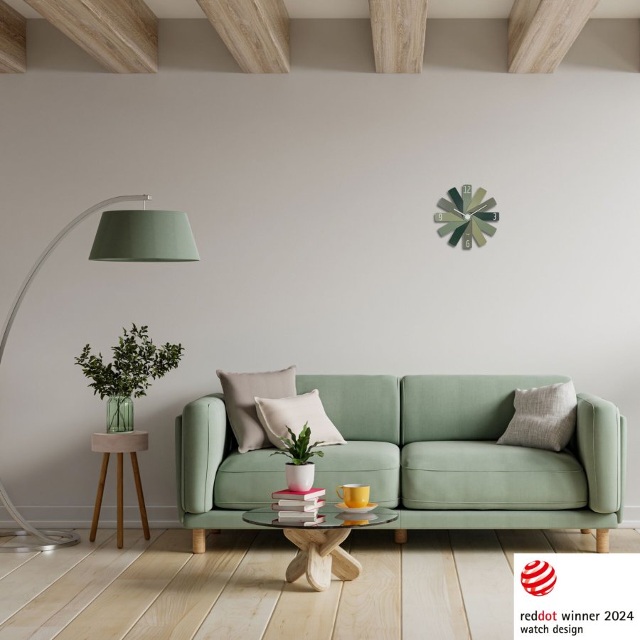 TFA Clock in the box green Wall Clock #8