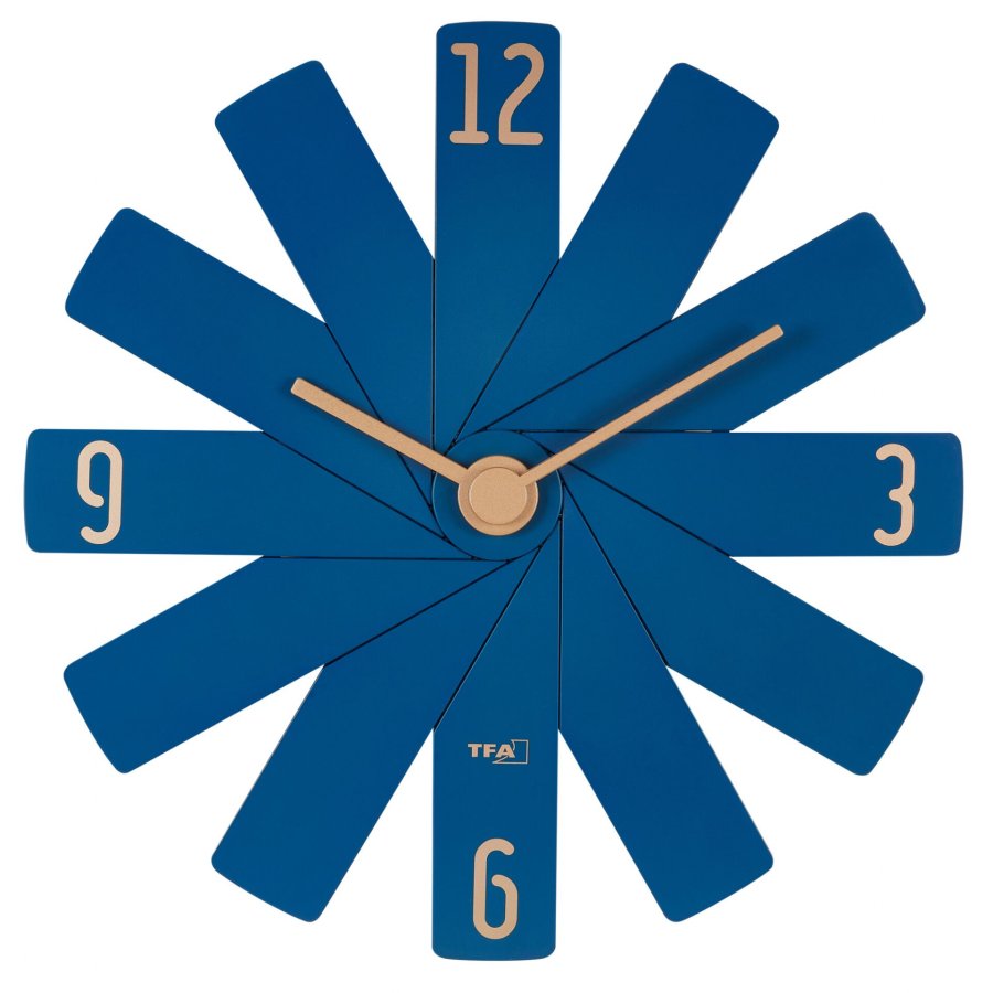 TFA Clock in the box blue Wall Clock #1
