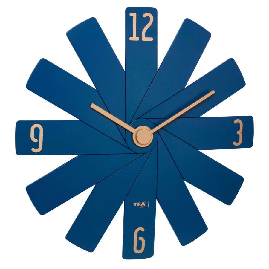 TFA Clock in the box blue Wall Clock #2