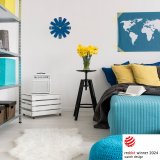 TFA Clock in the box blue Wall Clock #5