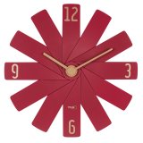TFA Clock in the box red Wall Clock #1
