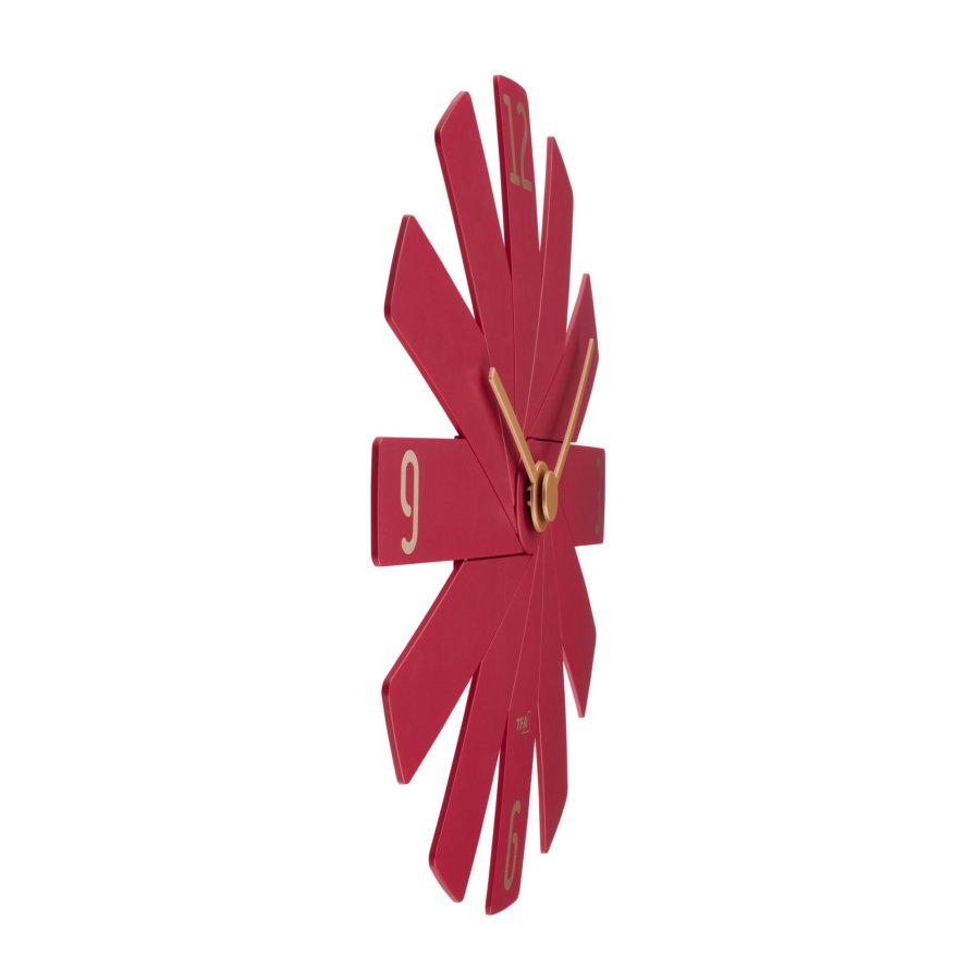 TFA Clock in the box red Wall Clock #3