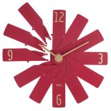 TFA Clock in the box red Wall Clock #5