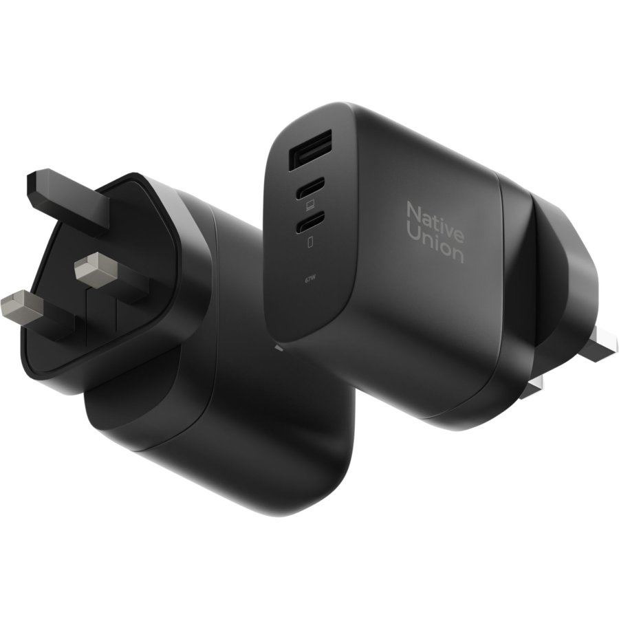 Native Union 67W USB-C PD 3-Port Fast GaN Wall Charger Black #8