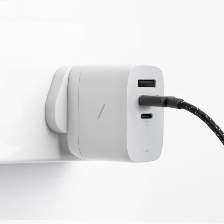 Native Union 67W USB-C PD 3-Port Fast GaN Wall Charger White #5