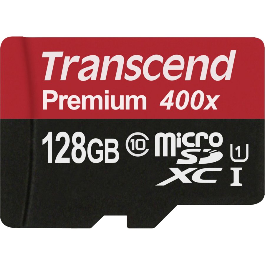 Transcend microSDXC        128GB Class 10 UHS-I 400x + SD Adapter #1