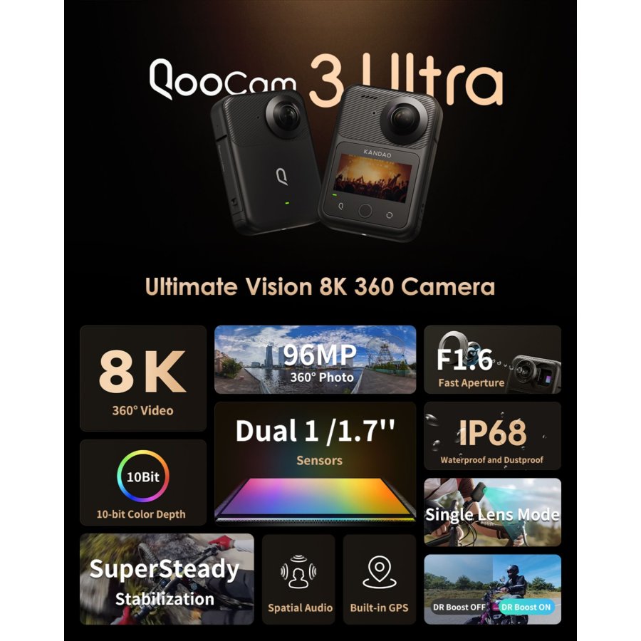 Kandao QooCam 3 Ultra 360° Action Camera #16