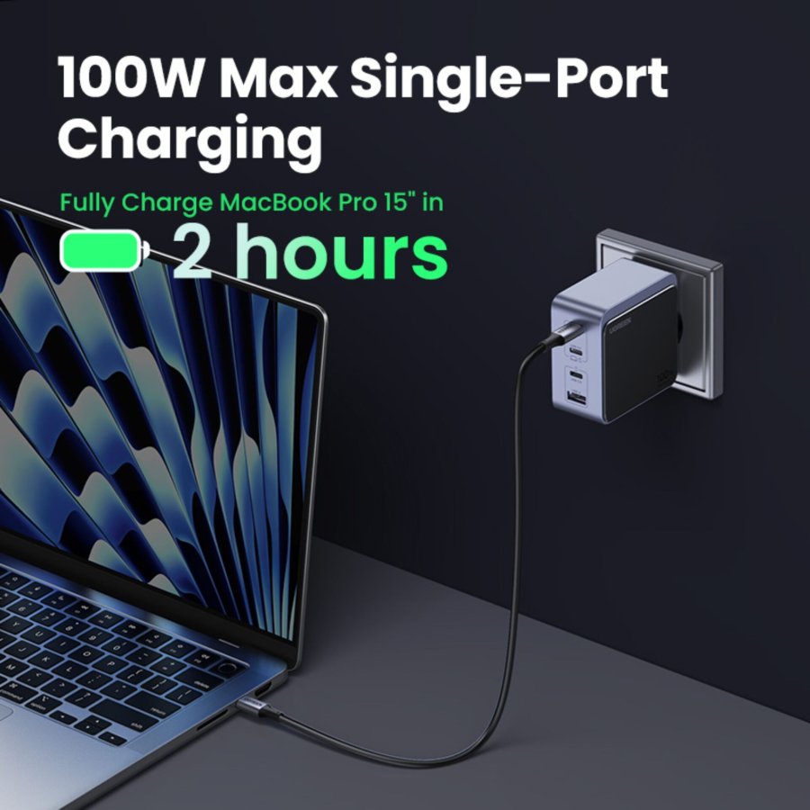 UGREEN Nexode S 100W 4-Port GaN Fast Charger EU gray #4