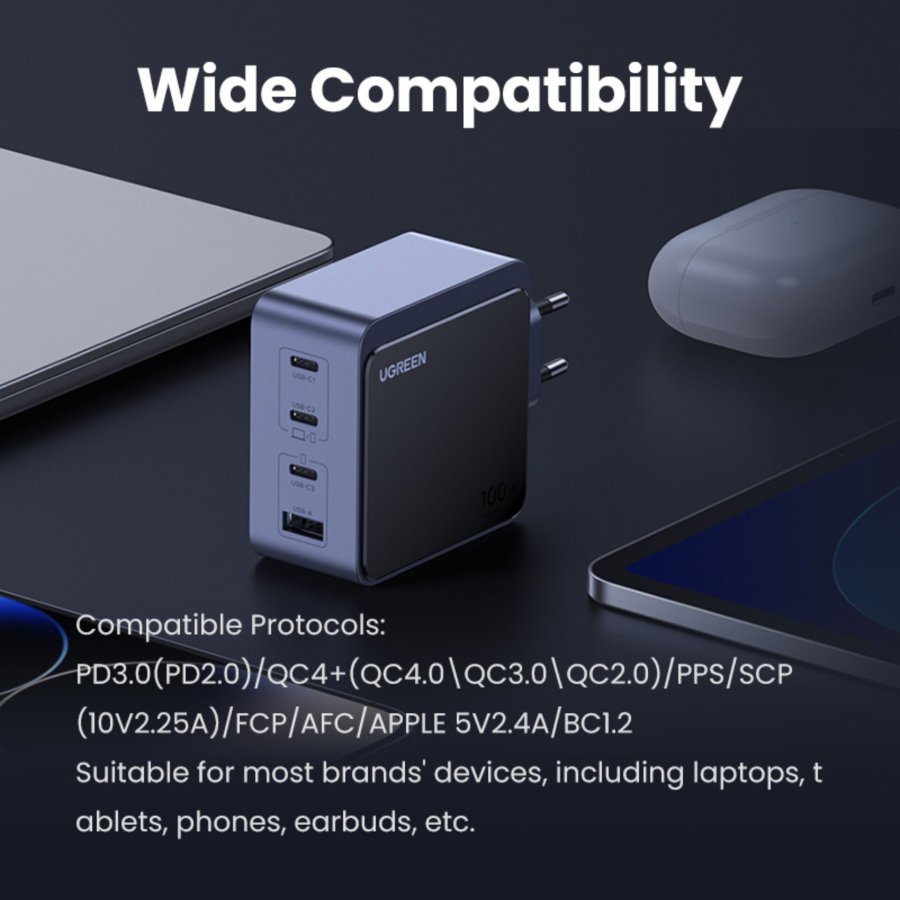 UGREEN Nexode S 100W 4-Port GaN Fast Charger EU gray #13