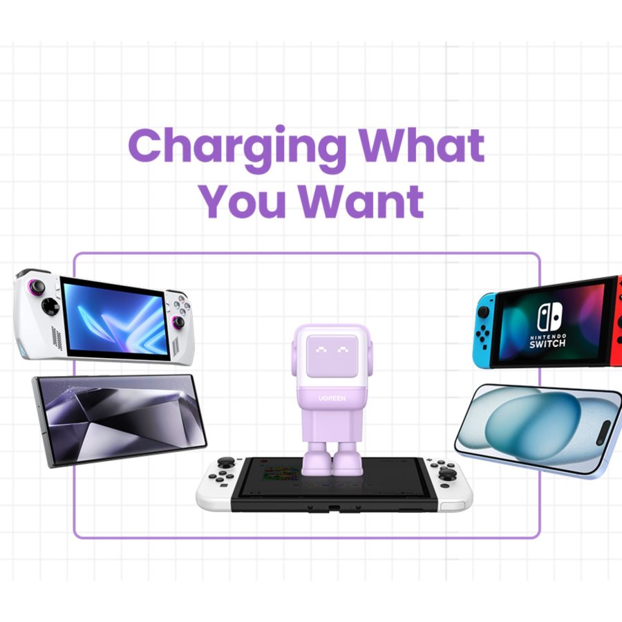 UGREEN Uno RG 65W 3-Port GaN Fast Charger EU purple #5