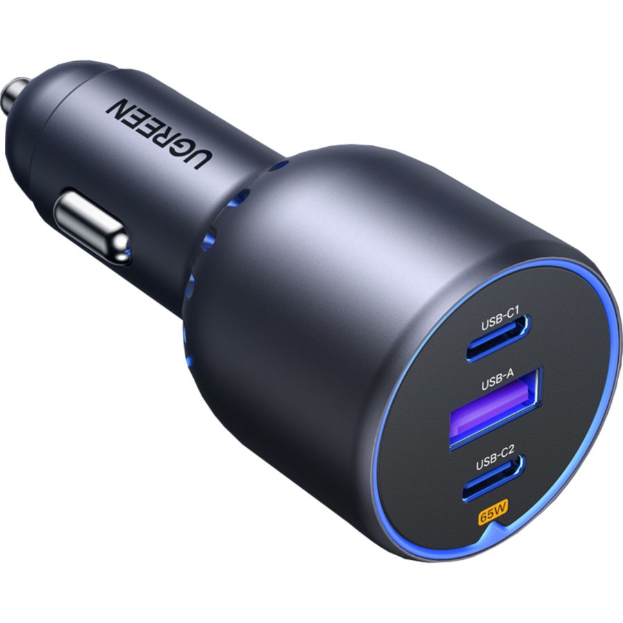UGREEN 75W 3-Port Fast Car Charg gray #1