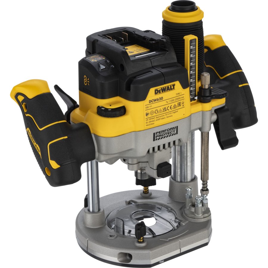 DeWALT DCW620NT-XJ router og overfrser Sort, Gul 23000 rpm #2