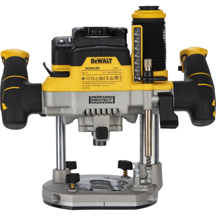 DeWALT DCW620NT-XJ router og overfrser Sort, Gul 23000 rpm #4