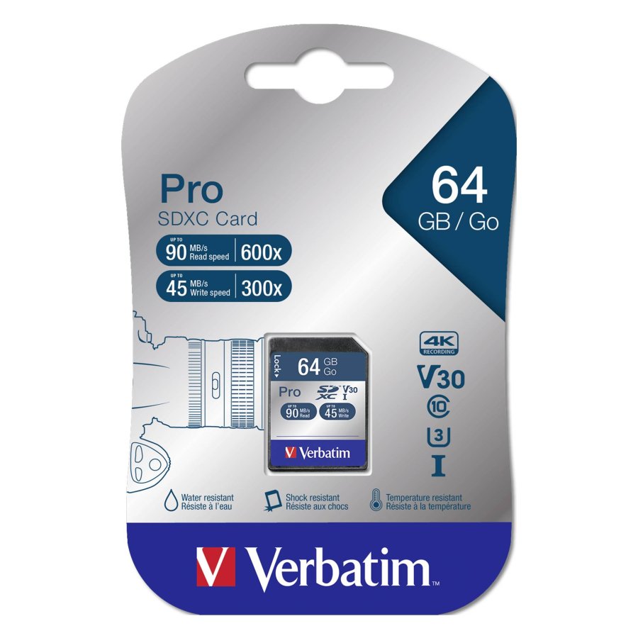 Verbatim SDXC Karte Pro     64GB Class 10 UHS-I             47022 #1