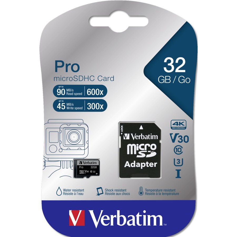 Verbatim microSDHC Pro      32GB Class 10 UHS-I incl Adapter #1