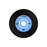1x10 Verbatim CD-R 80 / 700MB 52x Speed, Vinyl Surface, Slim #2