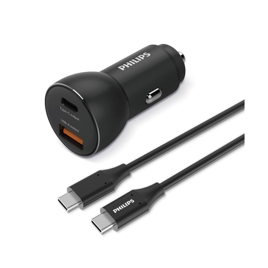 Philips Car Charger 36W with 1 USB-A + USB C #1