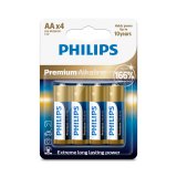 1x4 Philips Premium Alkaline AA AA Batterie #1