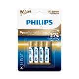 1x4 Philips Premium Alkaline AAA Batterie #1