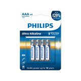 1x4 Philips Ultra Alkaline AAA Batterie #1
