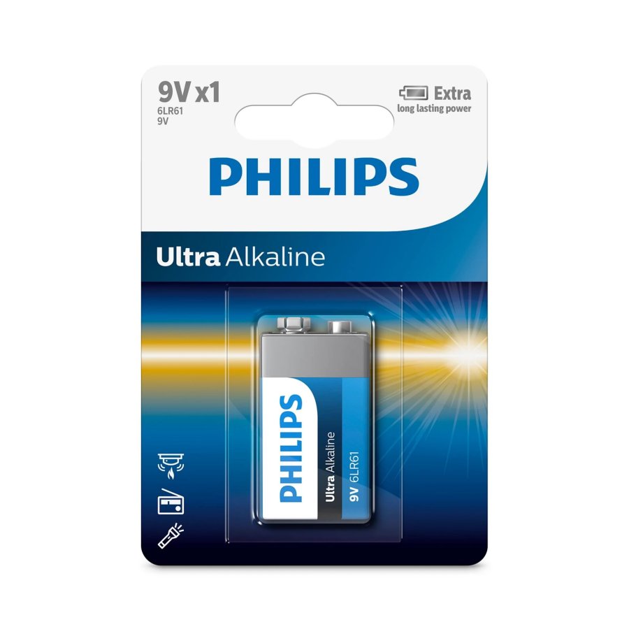 Philips Ultra Alkaline 9V Batterie #1