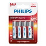1x4 Philips Power Alkaline AA Batterie #1