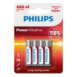 1x4 Philips Power Alkaline AAA Batterie #1