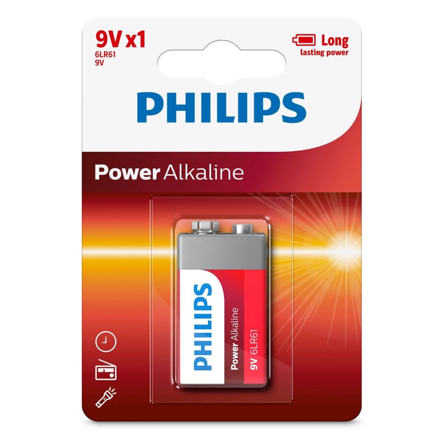 Philips Power Alkaline 9V Batterie #1
