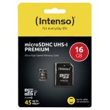 Intenso microSDHC Card      16GB C10 UHS-I Premium with Adapter #4
