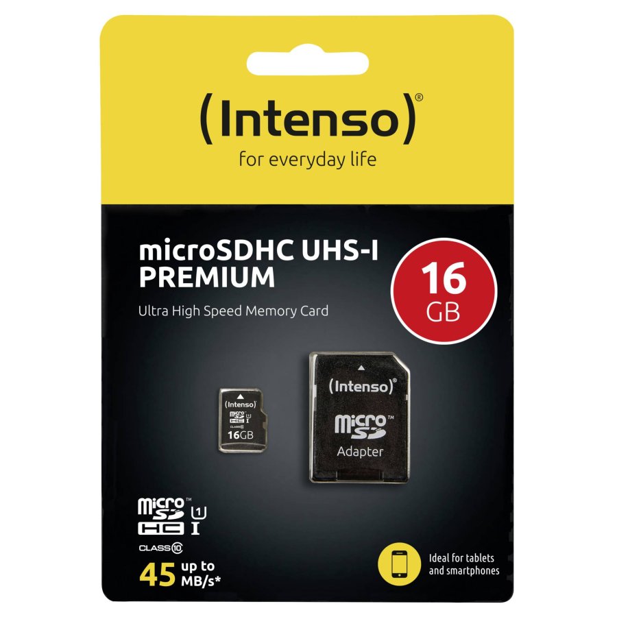 Intenso microSDHC Card      16GB C10 UHS-I Premium with Adapter #4