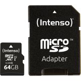 Intenso microSDXC Card      64GB C10 UHS-I Premium with Adapter #1