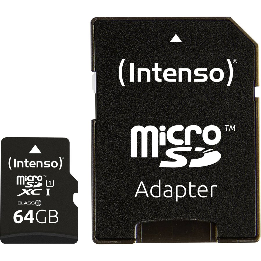Intenso microSDXC Card      64GB C10 UHS-I Premium with Adapter #1