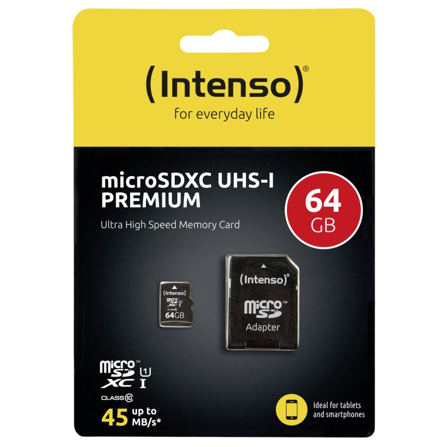 Intenso microSDXC Card      64GB C10 UHS-I Premium with Adapter #4