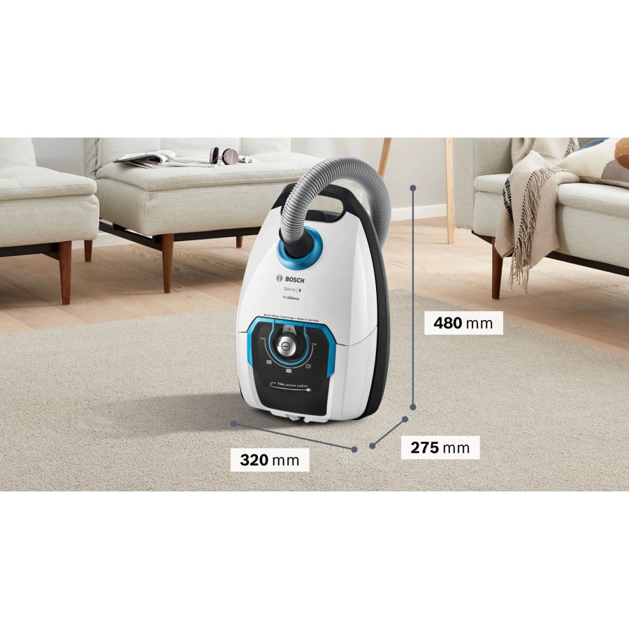 Bosch BGB 75XSIL ProSilence Series 8, white #8