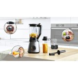 Bosch Serie 4 MMB6177S blender 1,5 L Bordplade blender 1200 W Sort, Slv #2