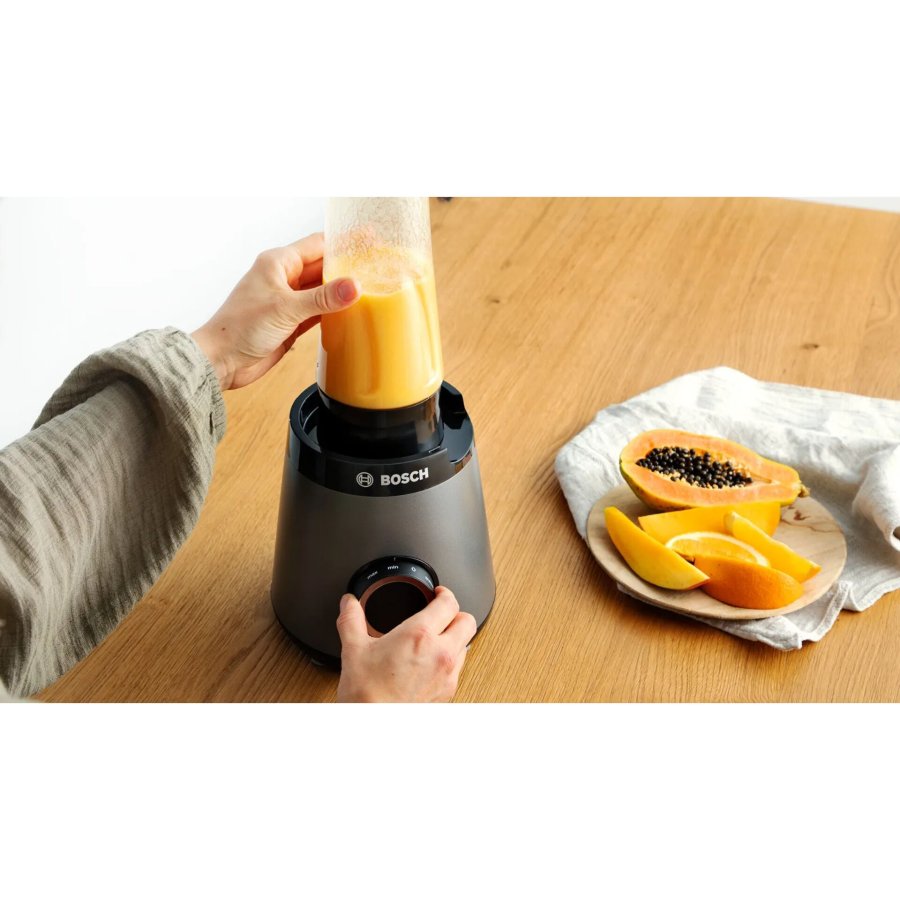 Bosch Serie 4 MMB6177S blender 1,5 L Bordplade blender 1200 W Sort, Slv #7