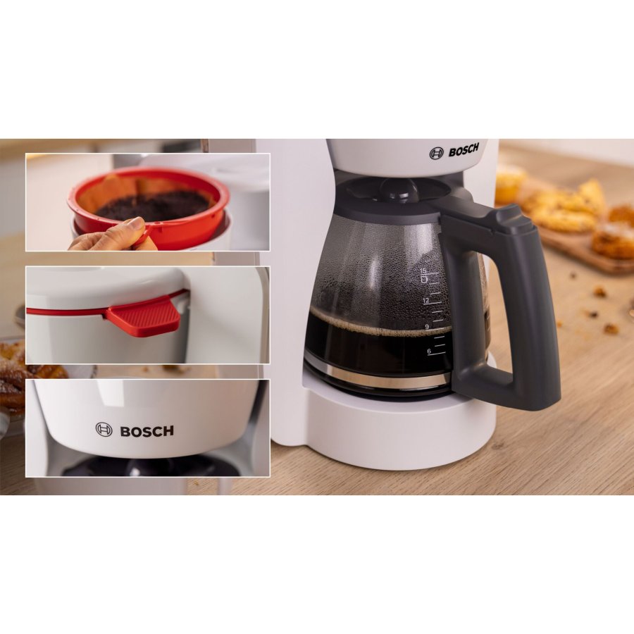 Kaffebryggare TKA2M111 Vit  1200Watt Avtagbar tank #2
