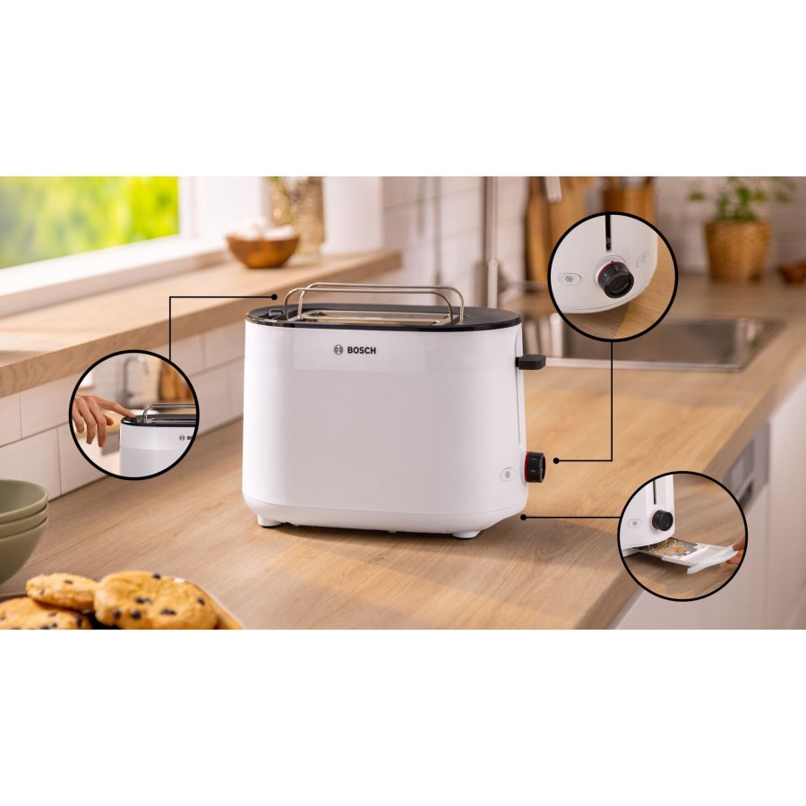 Bosch TAT2M121 brdrister 6 2 skive(r) 950 W Hvid #3