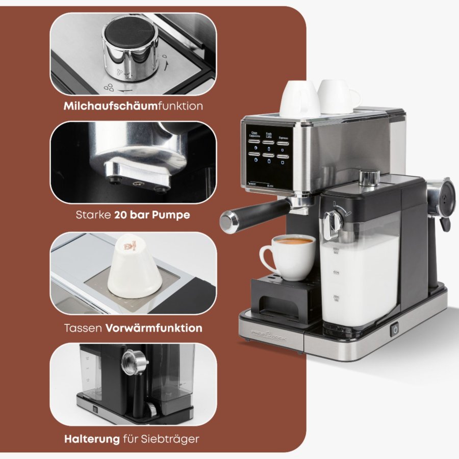 Proficook PC-ES-KA 1266 Siebträger und Kapsel #6
