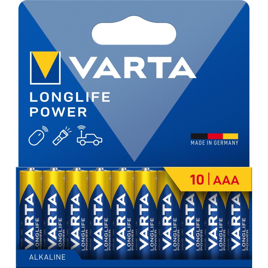 1x10 Varta Longlife Power Micro AAA LR 03            04903121761 #1