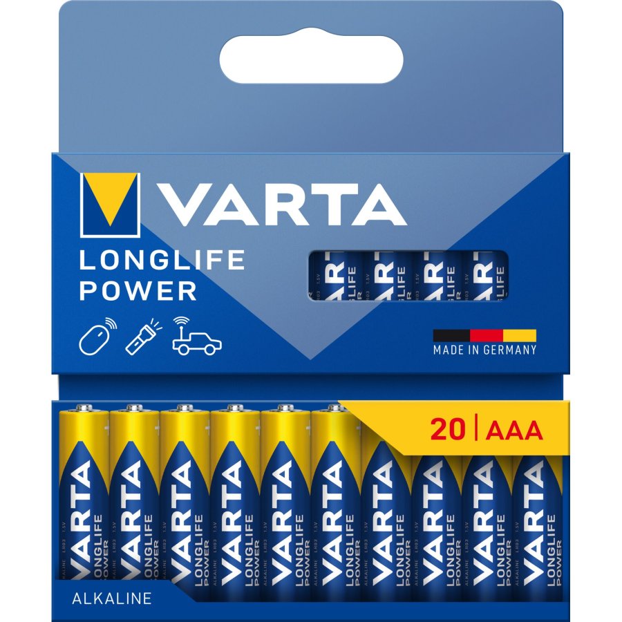 1x20 Varta Longlife Power Micro AAA LR 03            04903121720 #1