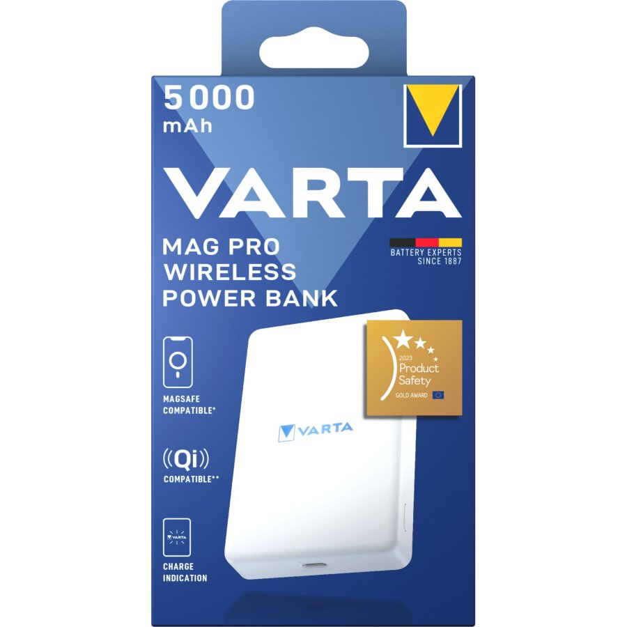 Mag Pro tr�dl�s powerbank 5.000 mAh - hvid udgave #7