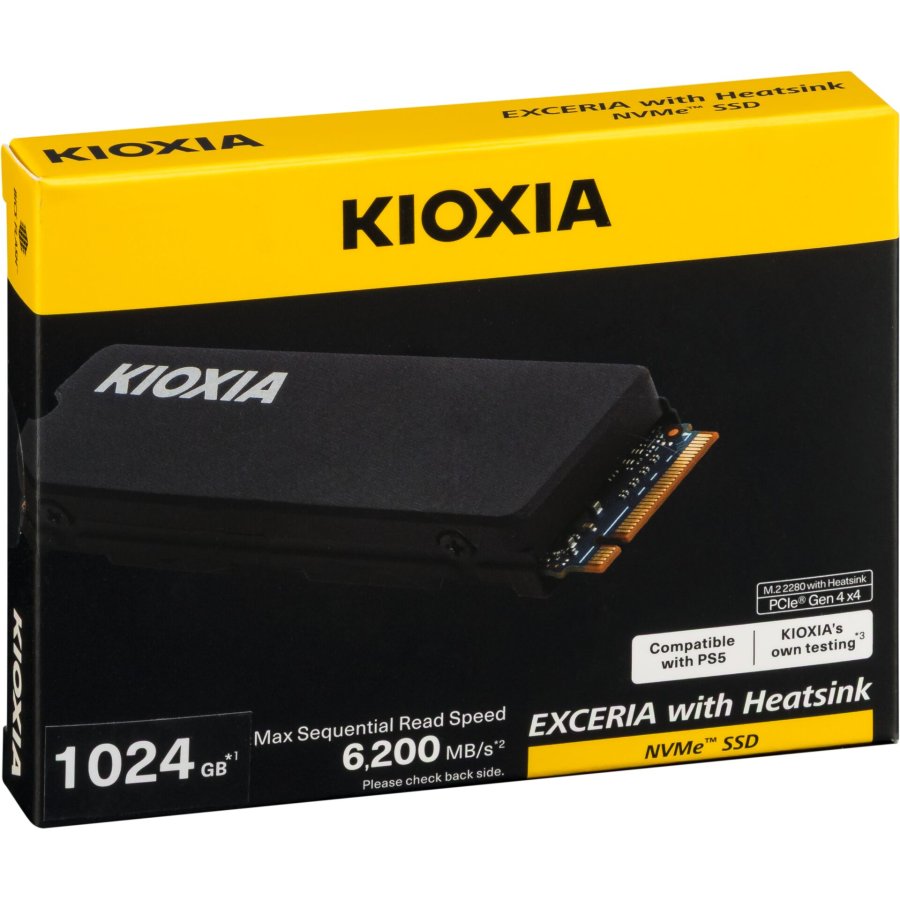 KIOXIA EXCERIA HeatSink NVMe 1TB M.2 2280 PCIe Gen4x4 #1