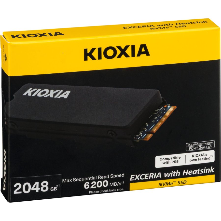 KIOXIA EXCERIA HeatSink NVMe 2TB M.2 2280 PCIe Gen4x4 #1