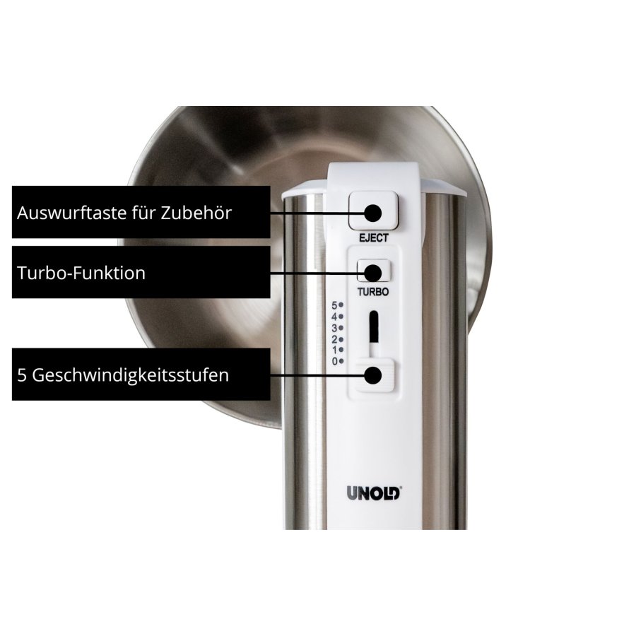 Unold 78720  Hannah         weiß Handmixer mit Rührschüssel #9