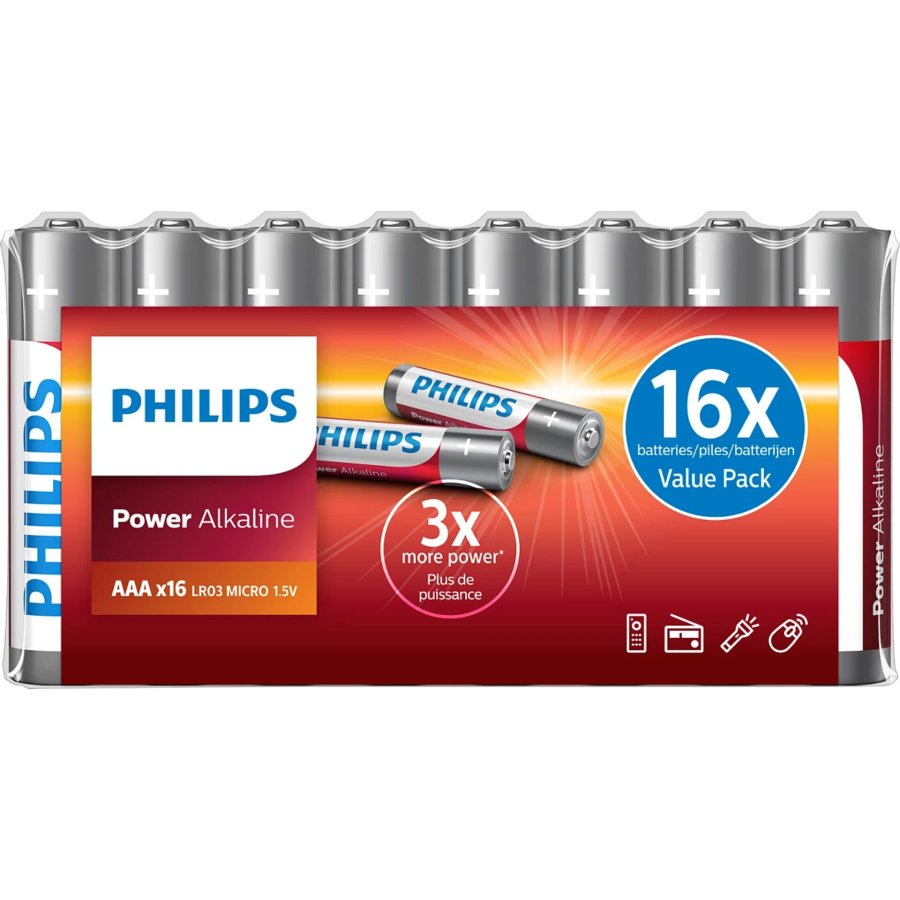 1x16 Philips Power Alkaline AAA Batterie Vorteilspack #1